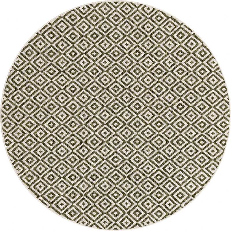 Tapis d'extérieur Destiny, Rond 6 pi 7 po