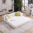 Folding Sofa Bed, 78.5" Convertible Couch Bed with 2 Pillows, Fold Out Couch, Foam Spring Floor Mattress, Futon Couch for Living Room, Office, Apartment-2133976962