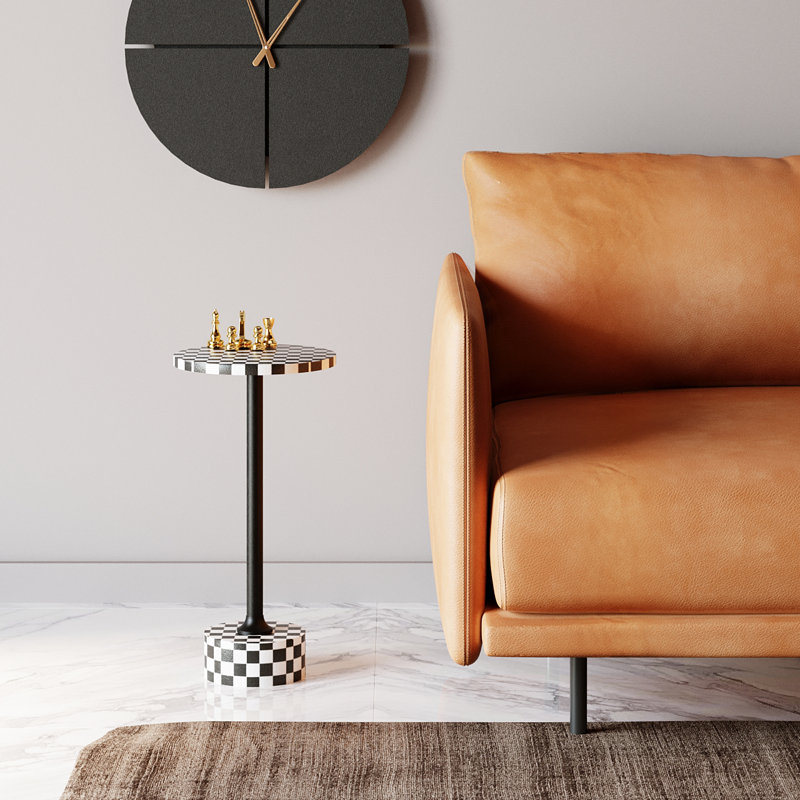 Side Table Domero Chess Black