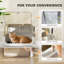 XXL Stainless Steel Cat Litter Tray Enclosed Cat Litter Box Grey