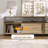 70.86" TV Stand for TVs up to 80", Modern Media Console with Sliding Doors, 3 Drawers, Steel Frame & Large Storage Cabinet