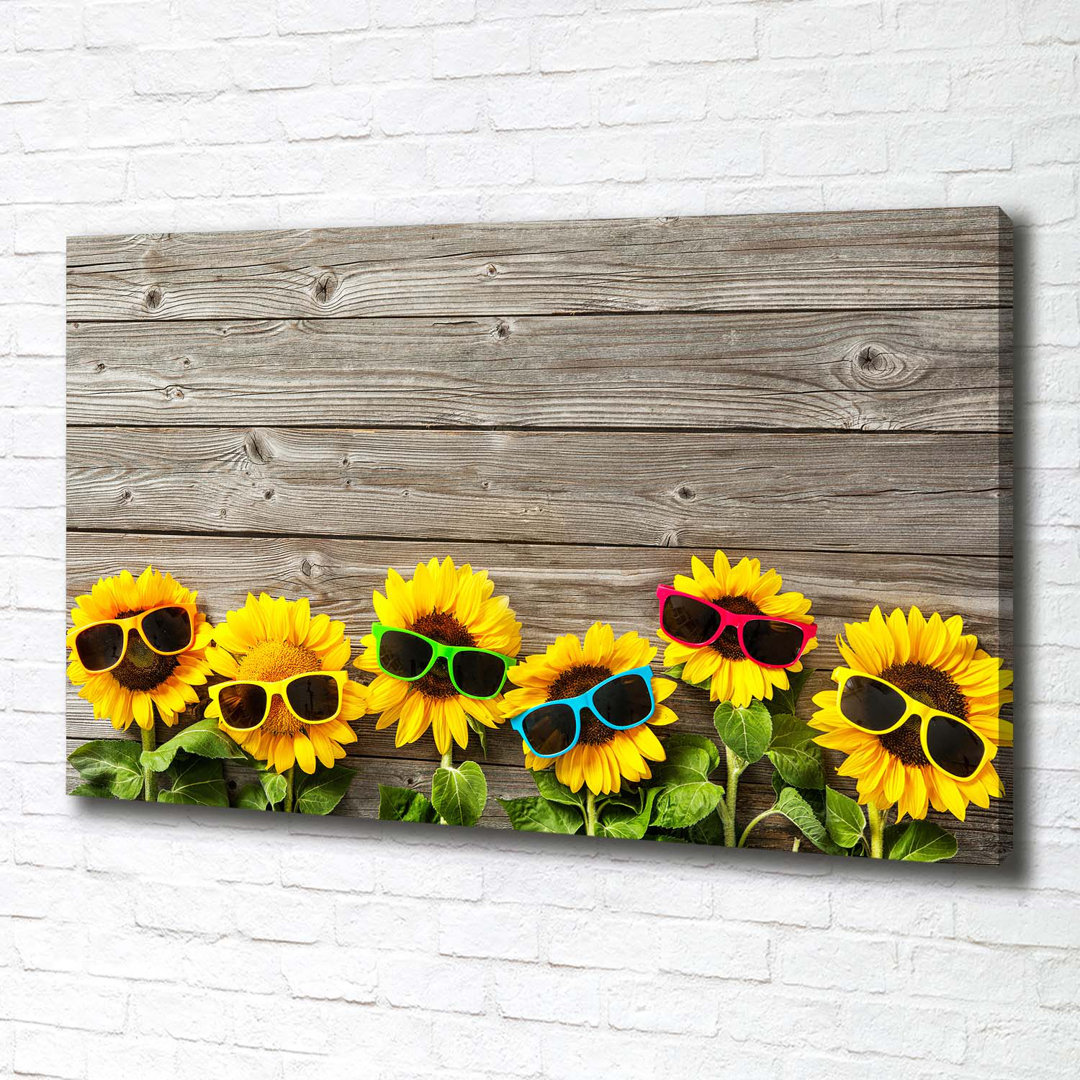 Sonnenblumen - Kunstdrucke auf Leinwand - Wrapped Canvas