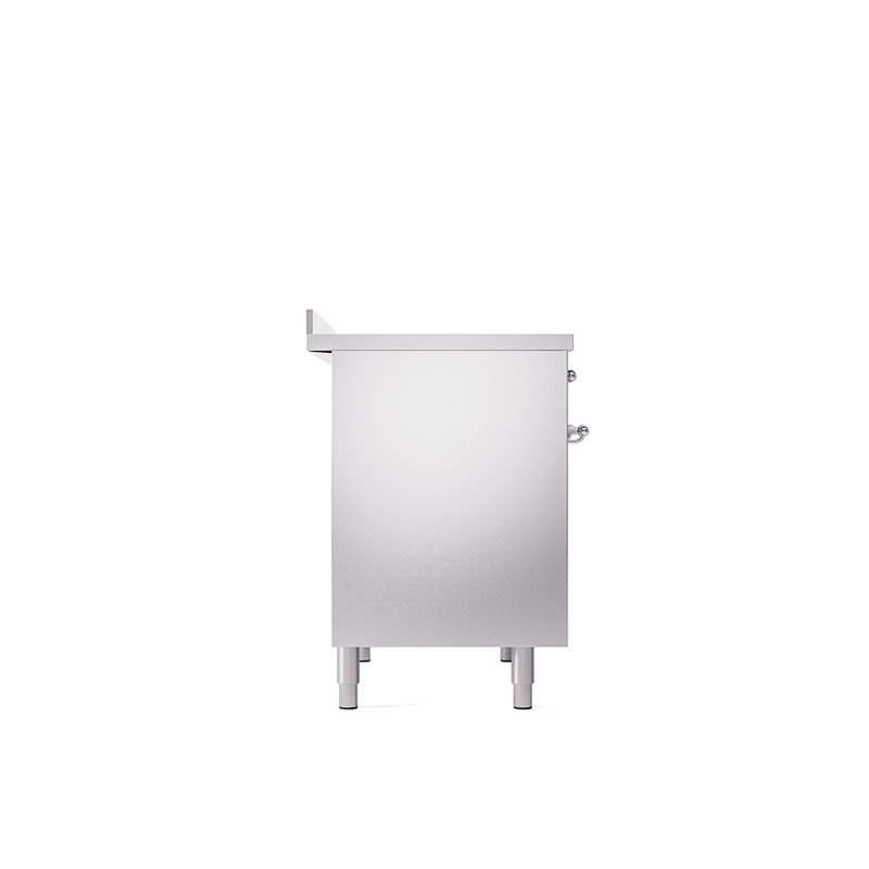 ILVE Nostalgie II Series 40 inch Induction Range with 6 Induction Elements (Solid Door), Stainless Steel/Chrome