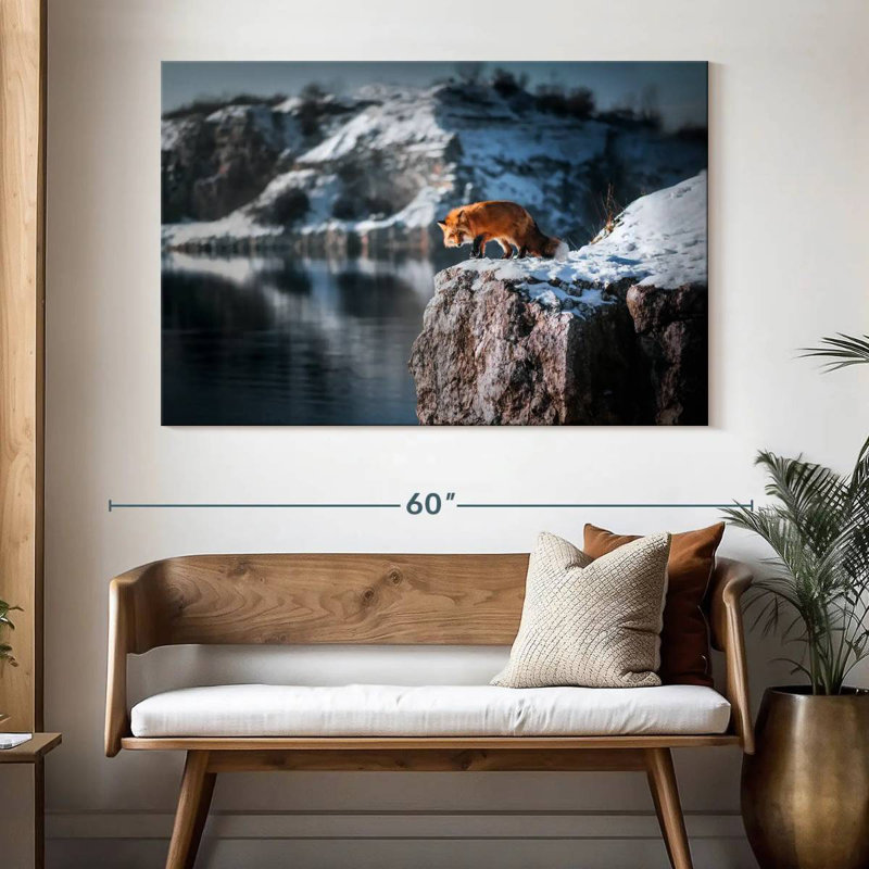 Brampt Fox On Cliff