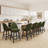 Vintage Upholstered Swivel Bar Stool with Solid Wood Legs-248063033