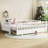 Platform Bed With Guardrails, Solid Wood Bed Frame, Can Be Converted Into A Platform Bed-168360540-168360543