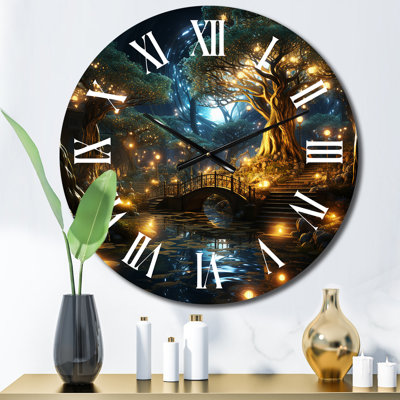 Horloge murale en métal
