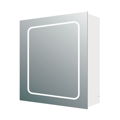 Mya 500mm W 630mm H Surface Frameless Medicine Cabinet Mirror 2 Fixed