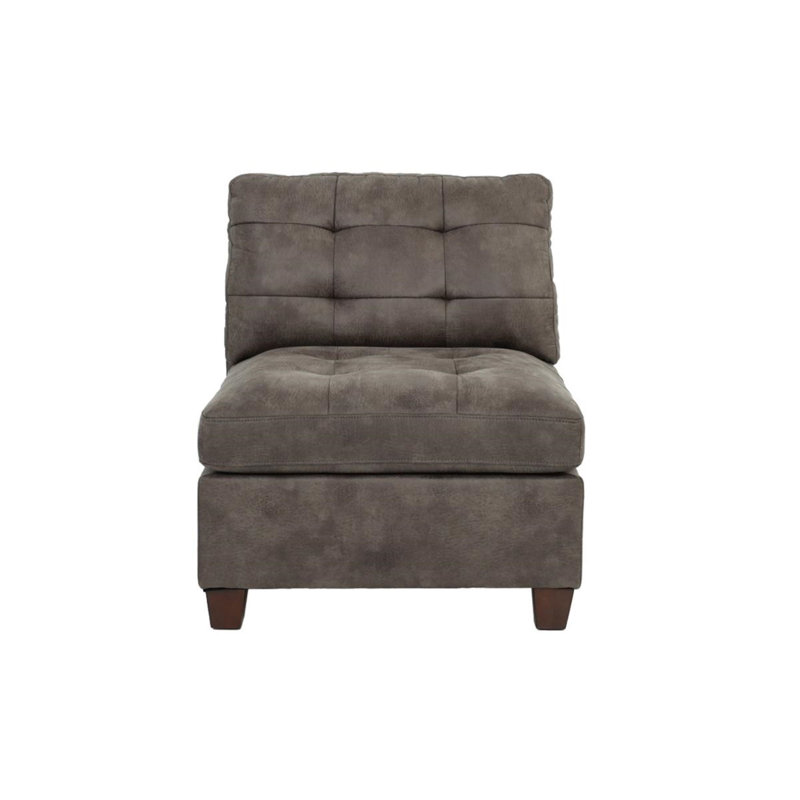 Fauteuil Lasarohhi, Similicuir brun foncé