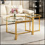Ensemble de tables basses gigognes en verre avec pieds robustes-1426638448