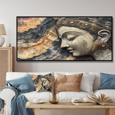 «Hafley Hinduism God Meditation To The Marble» - Art mural de l'hindouisme
