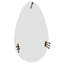 Table basse moderne, forme elliptique ovale