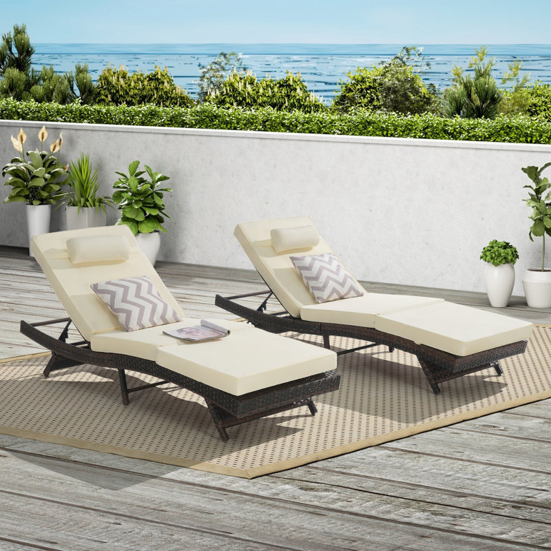 Fauteuil inclinable d'extérieur - Conception ergonomique, structure haute, chaises de piscine, chaises de jardin, coussins d'eau pliables en acier, bain de soleil, sièges de piscine