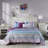 Reversible Quilt Set With Throw Pillows