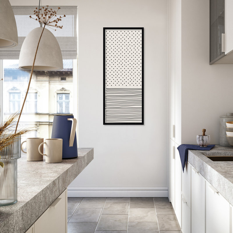  Tableau d'affichage encadré en tissu, Minimal Line Vibes # 1 par Jay Stanley, Taille du tableau 16 x 40