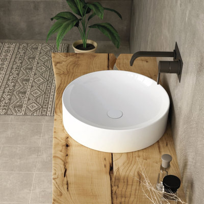 Velanso Verontis 17'' Fireclay Circular Bathroom Sink