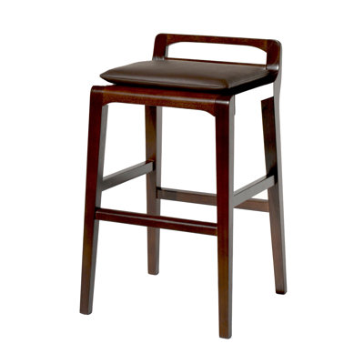 Collymore Upholstered Counter Stool with Solid Wood Frame