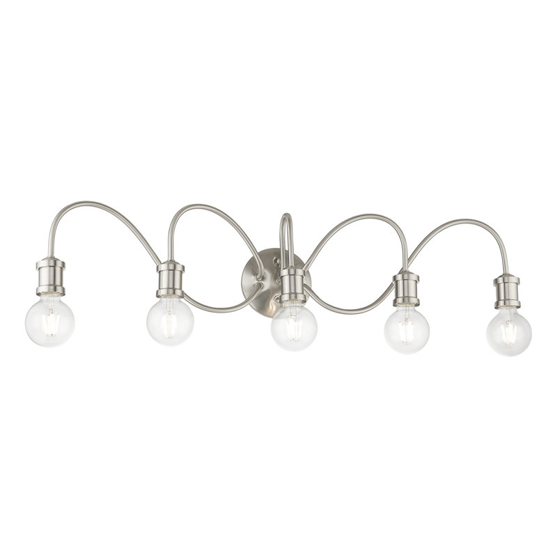 Grogan 5 - Light Dimmable Vanity Light, Brushed Nickel