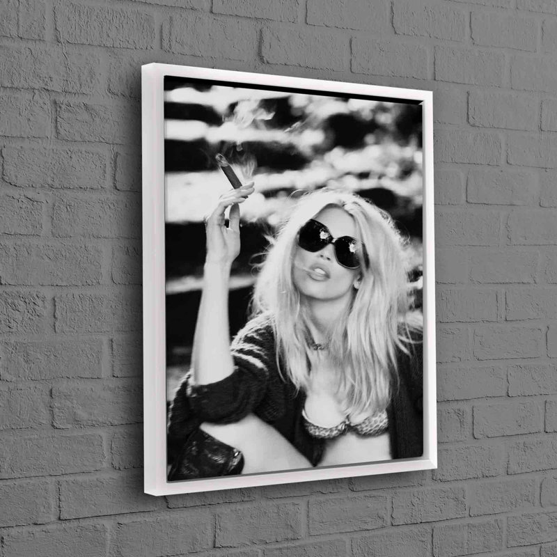 Print on Canvas, 70 cm H x 100 cm W, White, Framed Print without Mat