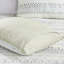 3 pièces de courtepointe en microfibre taupe / bleu en microfibre, double / grand, facile à entretenir avec matelassage à rainures, double / grand