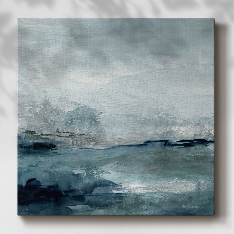 Indigo varech IV sur toile