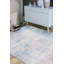 Tapis décoratif bleu et gris-55657025