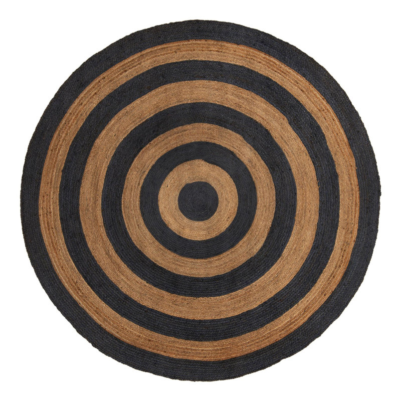Morane Striped Indoor Rug, Round 8'