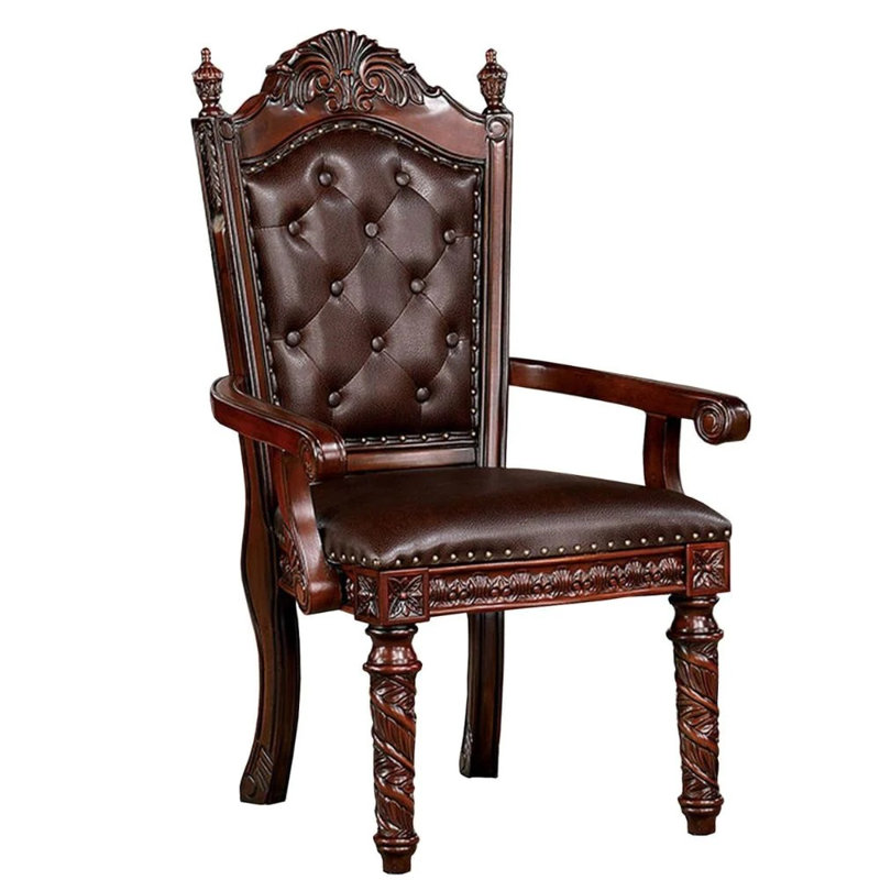 Sekina 19.25'' H Faux Leather Upholstered Armchair