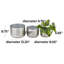 Ensemble de pots à fleur 3 pièces-61511833