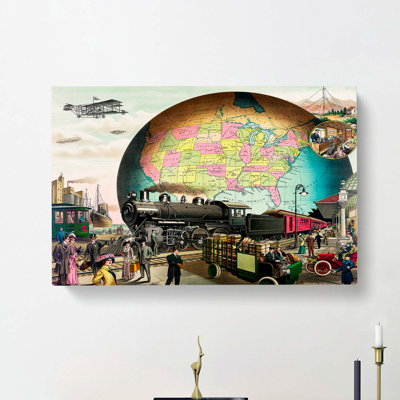 20th Century Transportation - Wrapped Canvas
