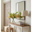Organic Modern Faux Snowball Spray In Glass Vase-867944797