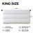 Modern Adjustable Wall-Mounted Upholstered Headboard, King, Cream Linen-1626855945-1626855946