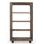 Bibliothèque en bois à 4 niveaux H 71 po et L 39,5 po