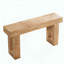Console en bois, table d'appoint, table de salon rectangulaire derrière le canapé-564223790