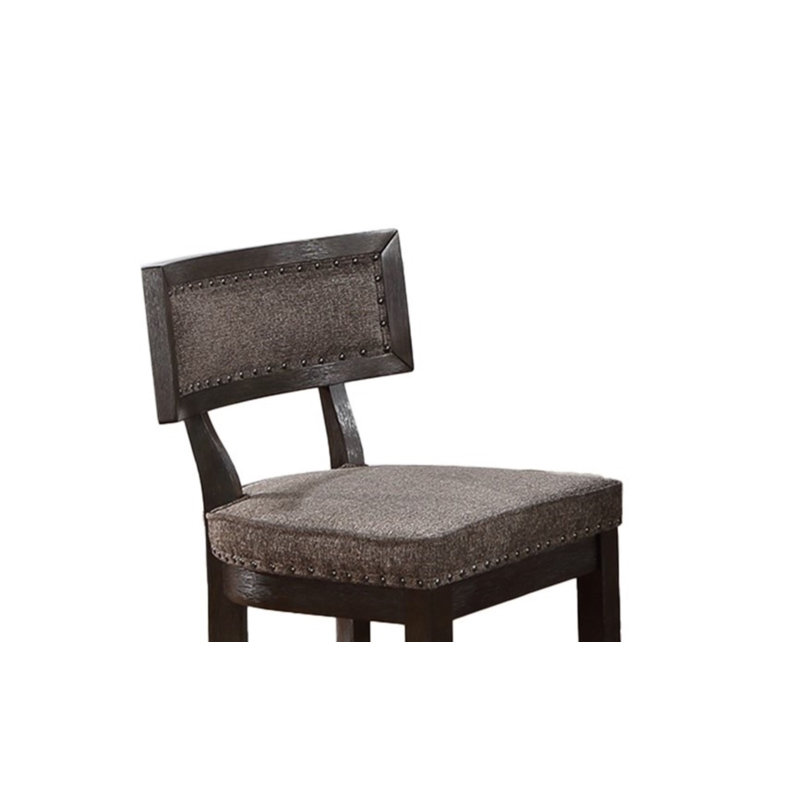 Chaise d'appoint en tissu en noyer