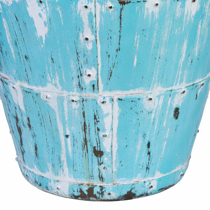 Delphina Metal Table Vase, Green
