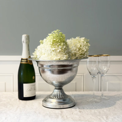 Iconic Silver Cachepot Vase, 10 Inches