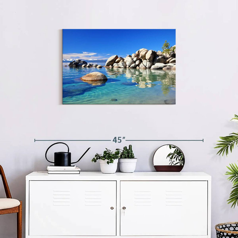 Alvord Peaceful Lake Tahoe, H 20 po x l 30 po