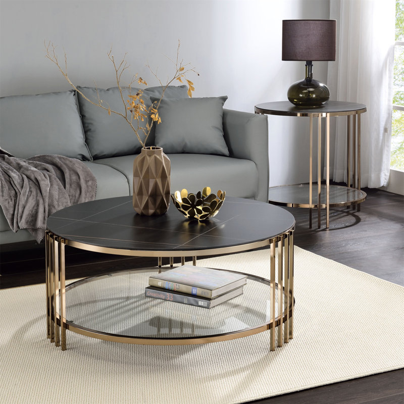 Abisha End Table, Sintered Stone