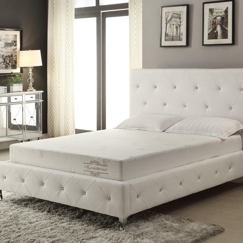 Modern 6-Inch Aloe Vera Infused Memory Foam Mattress With Quilted Cover, Queen