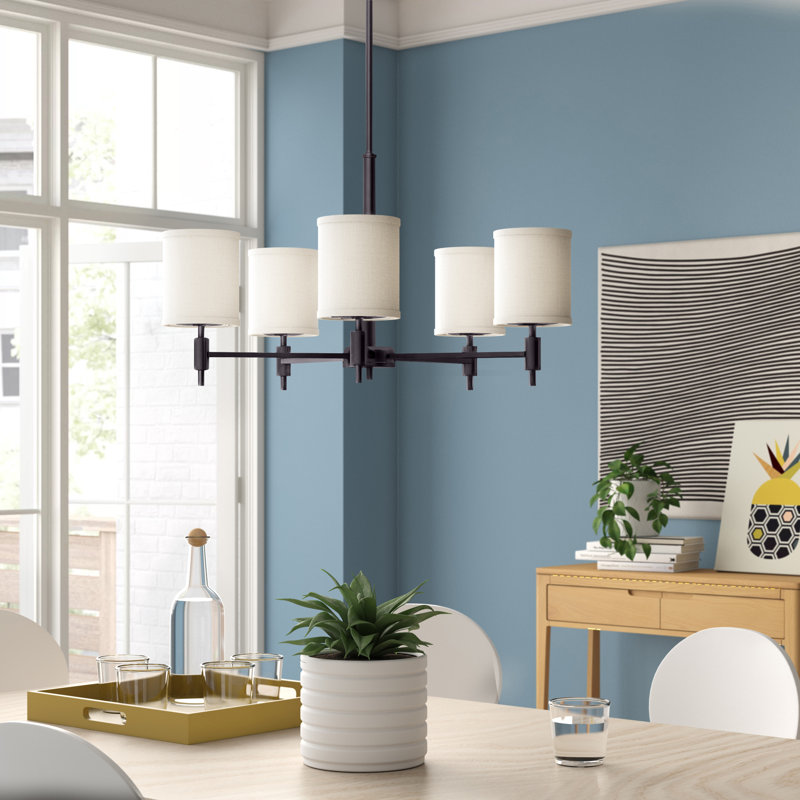Zanesfield 5 - Light Dimmable Classic / Traditional Chandelier, Antique Bronze