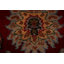 Tapis oriental rouge à motif floral All-Over 4 x 6