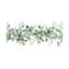Eucalyptus Watercolor Garland Table Cover 60" x 120" Scalloped Edged for Home Decor