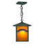 Luminaire suspendu rectangulaire 1 lumières lanterne Seneca