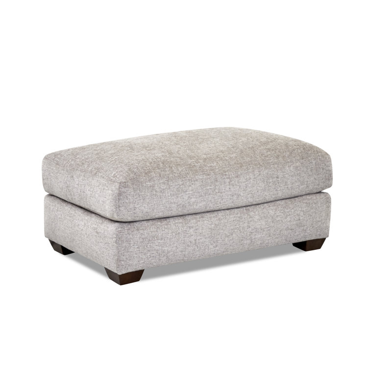 Rhodes Upholstered Ottoman, Bayou Sunshine Canvas