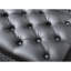 Banc capitonné en tissu avec garniture cloutée-2086375416