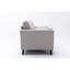 Causeuse tissée 57 po gris clair