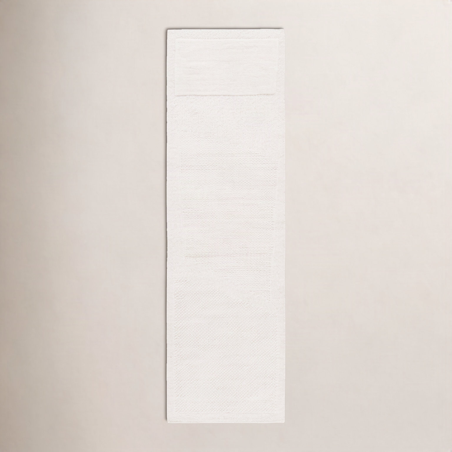 Mullen Ivory Flatweave Wool Rug, Runner 2'3" x 8'