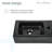 Voltaire 19.5 x 10 Rectangular Ceramic Wall Hung Sink with Right Side Faucet Mount, Matte Black-101462133-118682193