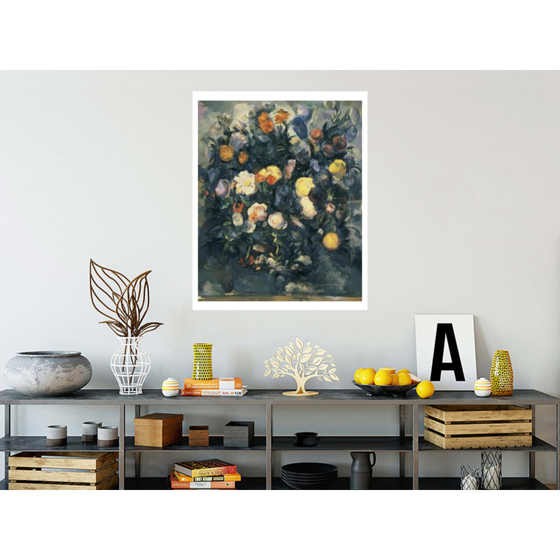 Vase de fleurs, Paul Cézanne, estampe numérique, H 40 po x l 32 po